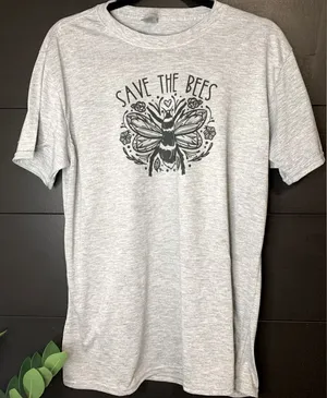 Save The Bees vintage t-shirt. Unisex. Size L. Like New! thumbnail 1