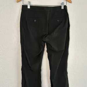 Theory Stretchy Black Pants Boot Cut Size 6 Rayon Inseam 30.5" Classic thumbnail 4