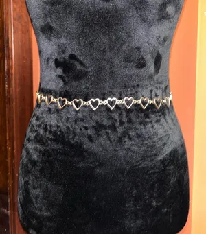 Heart belly chain Gold thumbnail 1