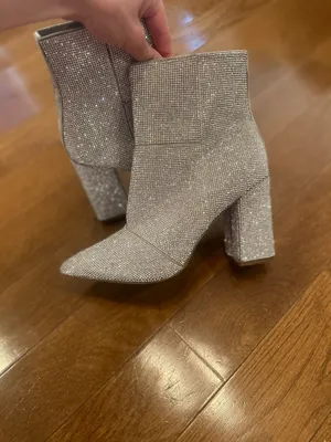 Madden Girl Rhinestone Boots Ankle thumbnail 4