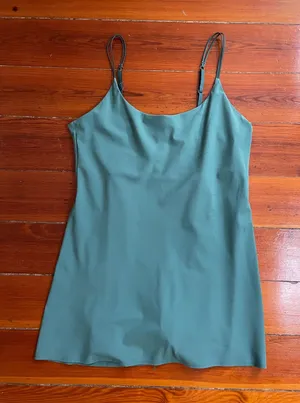 Abercrombie & Fitch Traveler Green Mini Dress Built in Shorts Sz L 🧡🎀 thumbnail 1