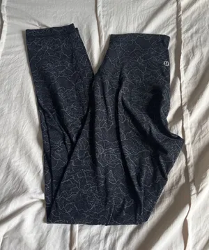 Black Patterned Lululemon Leggings thumbnail 1