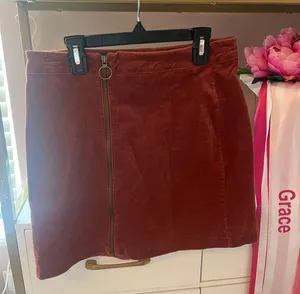 Forever 21 Burgundy Skirt thumbnail 1