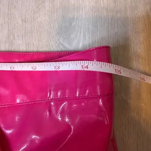 Tripp NYC hot pink faux leather vinyl y2k‎ rave festival emo womens pants size 7 thumbnail 6