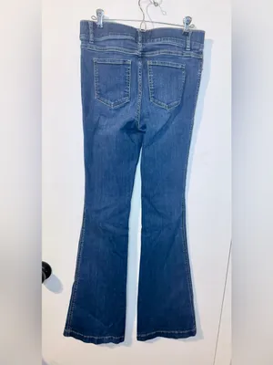 Spanx High Rise Flare Jeans Large Midnight Shade Pull On Shaping 20327R thumbnail 7