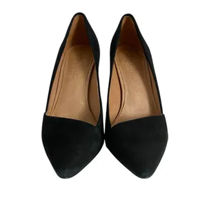Madewell Mira Suede Leather Heel Pumps Sz 6.5 Slip On Pointed Toe‎ Career Work thumbnail 3