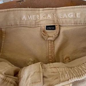 American Eagle cargo pants tan high-rise, straight-leg style sz 2 thumbnail 5