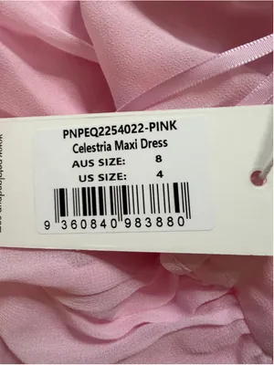 NEW Petal & Pup Celestria-Maxi-Dress-Pink 4 $99 NO SCARF thumbnail 6