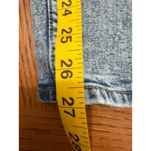 H&M Divided Straight Leg Jeans Women 0 Blue High Waisted Denim Medium Wash thumbnail 2