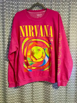 Urban Outfitters X Nirvana | Overdyed Crew Neck Sweatshirt, S/M thumbnail 2
