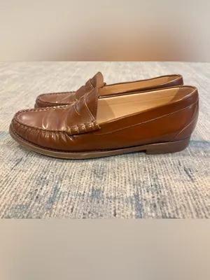 J.Crew Winona Penny Loafers in Italian Spazzolato Leather | Cognac | Sz 11 thumbnail 3