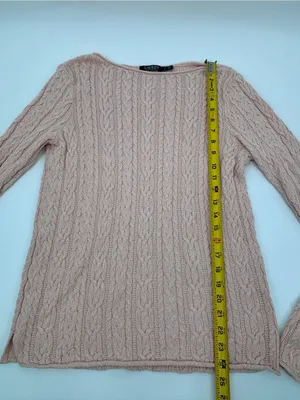 Ralph Lauren Pink Cable-Knit Crewneck Sweater thumbnail 6