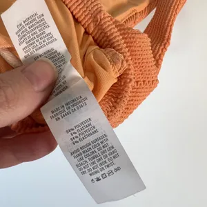 Aerie Orange Textured Scoop Neck Bikini Top Size‎ Medium M Swimwear summer beach thumbnail 4