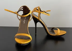Yellow‎ Strappy Heels Sz 6 Yellow thumbnail 1