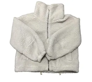 Lululemon White Opal Cinchable Fleece Zip-Up Sherpa Teddy Funnel Neck Jacket thumbnail 5