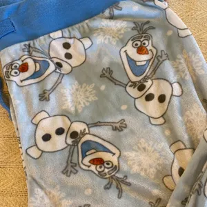 Disney Olaf fleece pajama pants. M thumbnail 2