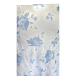 Hollister Women’s Small Blue White Floral Tie Back Mini Dress thumbnail 3