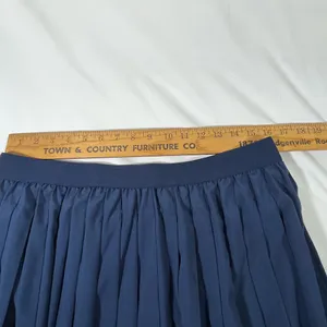 Id Ideology Pleated Active‎ Solid Skort Women Lg Navy Blue Collegiate Flowy Girl thumbnail 10
