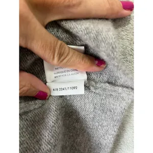 White + Warren Essentials 100% Cashmere Open Front Cardigan Heather Gray XS thumbnail 7