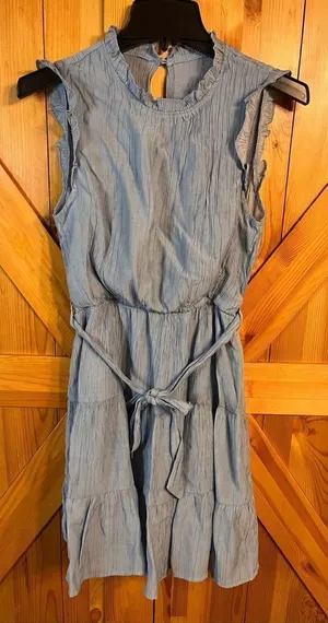 Blue sleeveless dress size medium (2359)￼ thumbnail 1