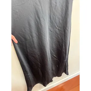 Aritzia Wilfred Only Slip Satin Midi Dress Black sz L LBD thumbnail 3