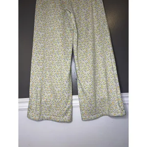 Gilly Hicks Pajama Pants Womens Medium White Floral Jersey Lounge Sleep Cozy thumbnail 6