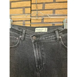 Abercrombie & Fitch Black The 90's Slim Straight Ultra High Rise Jeans Size 4/27 thumbnail 5