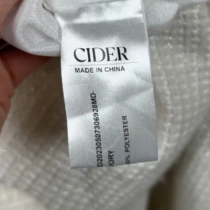 Cider Dress S Ivory Metallic Tweed Braided Trim Square Neck Mini Pockets NEW thumbnail 8