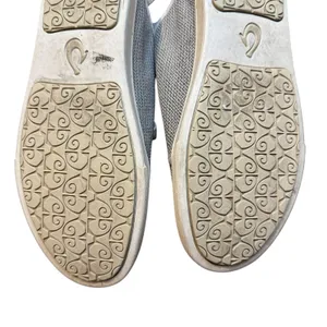 OluKai Pehuea Li Shoes Womens Size 10 Gray White Knit‎ Lace Up Casual 20379-2020 thumbnail 10