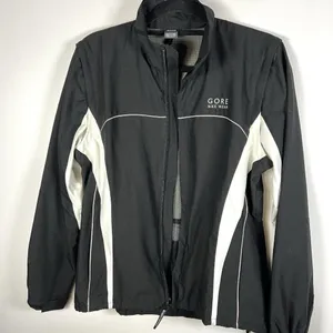 Gore‎ Wear Windstopper Cycling Running Jacket Men's Large Black Windbreaker Zip thumbnail 7