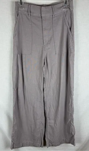 Abercrombie & Fitch Wide Leg Linen Pants Mauve Size M thumbnail 1