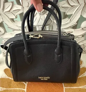Kate Spade Knott Mini Satchel Black Pebbled‎ Leather PXR00438 NWT $298 Retail FS thumbnail 1