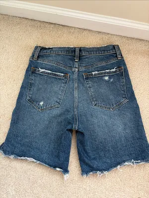 Abercrombie & Fitch High Rise 7 in Denim Shorts | High Rise Shorts | Size 25/0 thumbnail 6