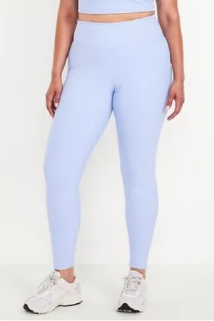 OLD NAVY Active Extra High-Rise Light Blue Powersoft Go-Dry Leggings Size XXL thumbnail 1