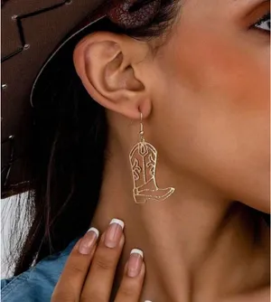 Western Cowboy/Cowgirl Boots Earrings thumbnail 2