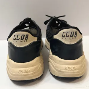 Golden Goose Running Sole Sneakers Black Glitter Leather Star Low Top IT 39 US 9 thumbnail 4