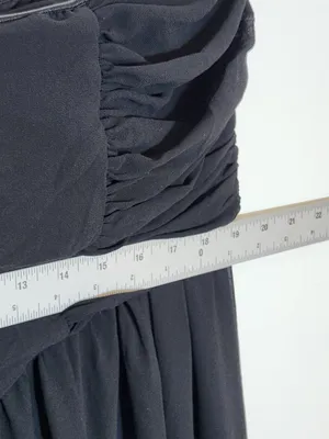 Lulus Black Chiffon Strapless Evening Dress Size 2X NWT Wedding Guest Prom thumbnail 8