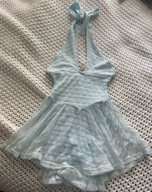 New Pink Dress Blue Size M thumbnail 1