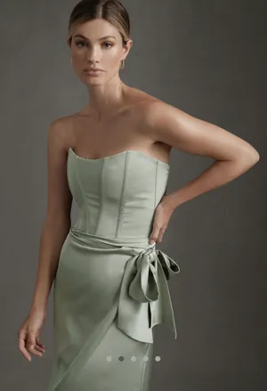 V. Chapman Anthropologie June Corset Slit Gown thumbnail 5