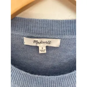 Madewell Alpaca Blend Ribbed Crewneck Sweater Dusty Blue Small CKP494382203 thumbnail 2