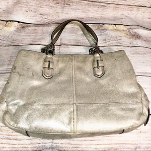 COACH Chelsea Metallic Sparkle Hobo Purse thumbnail 2