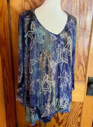 Charlie Paige Boho hippie chic tie dye stars tunic thumbnail 8