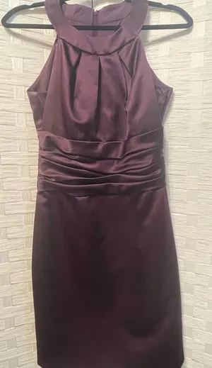 David's Bridal Formal Dress size 8 Purple Plum Prom Homecoming Cruise READ thumbnail 1