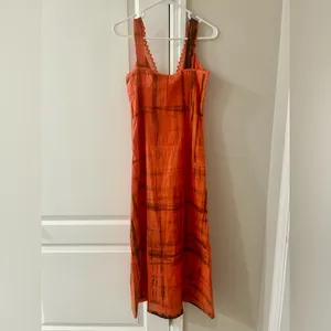 Chaudry Women’s Orange Sleeveless Size Small Dress thumbnail 4