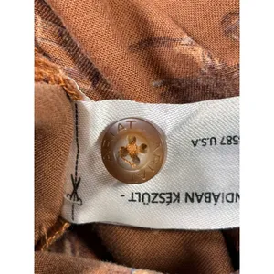 Ariat Womens Sleeveless Western Rodeo Print Button Down Shirt Brown Boho Cowgirl thumbnail 7