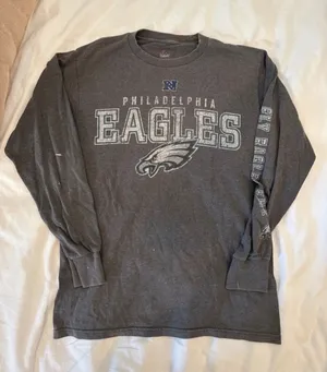 Majestic Vintage Philadelphia Eagles Long Sleeve T Shirt thumbnail 1