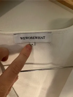 WeWoreWhat twist front flyover tank white medium thumbnail 3
