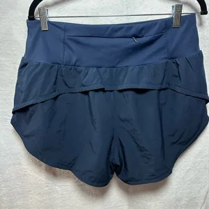 Gym Rainbow Navy Blue Athletic Running Shorts Women’s XL NWT thumbnail 3