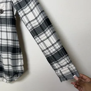 Polo Ralph Lauren Women Button Front Flannel Shirt Mediu Preppy Emblem Old Money thumbnail 4