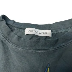 Free People Daydreamer Size S AC/DC Long Sleeve Graphic Tee Charcoal Black‎ Boxy thumbnail 4
